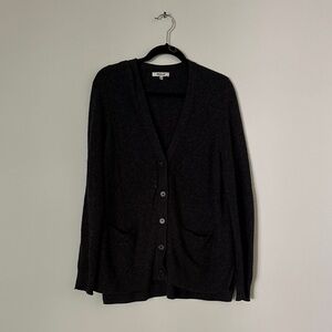 Madewell size Large seed stick cardigan in charcoal